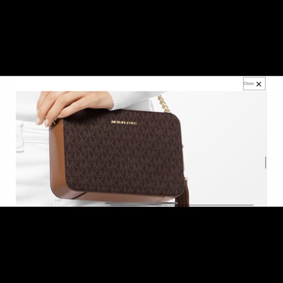 Michael Kors jet limited burgundy set crossbody + burgundy edition wristlet - Picture 5 of 7